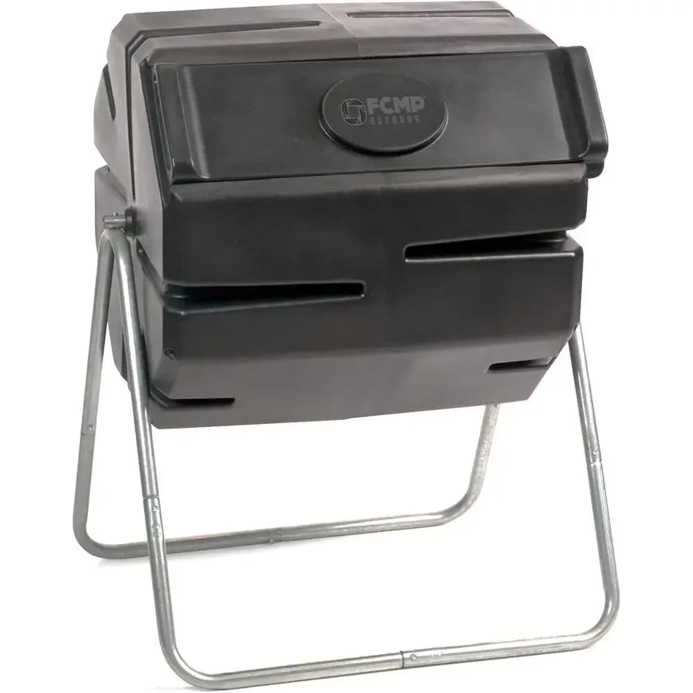 Composter da Esterno Nero da 37 Galloni a Camera Singola in Plastica Rotostampata