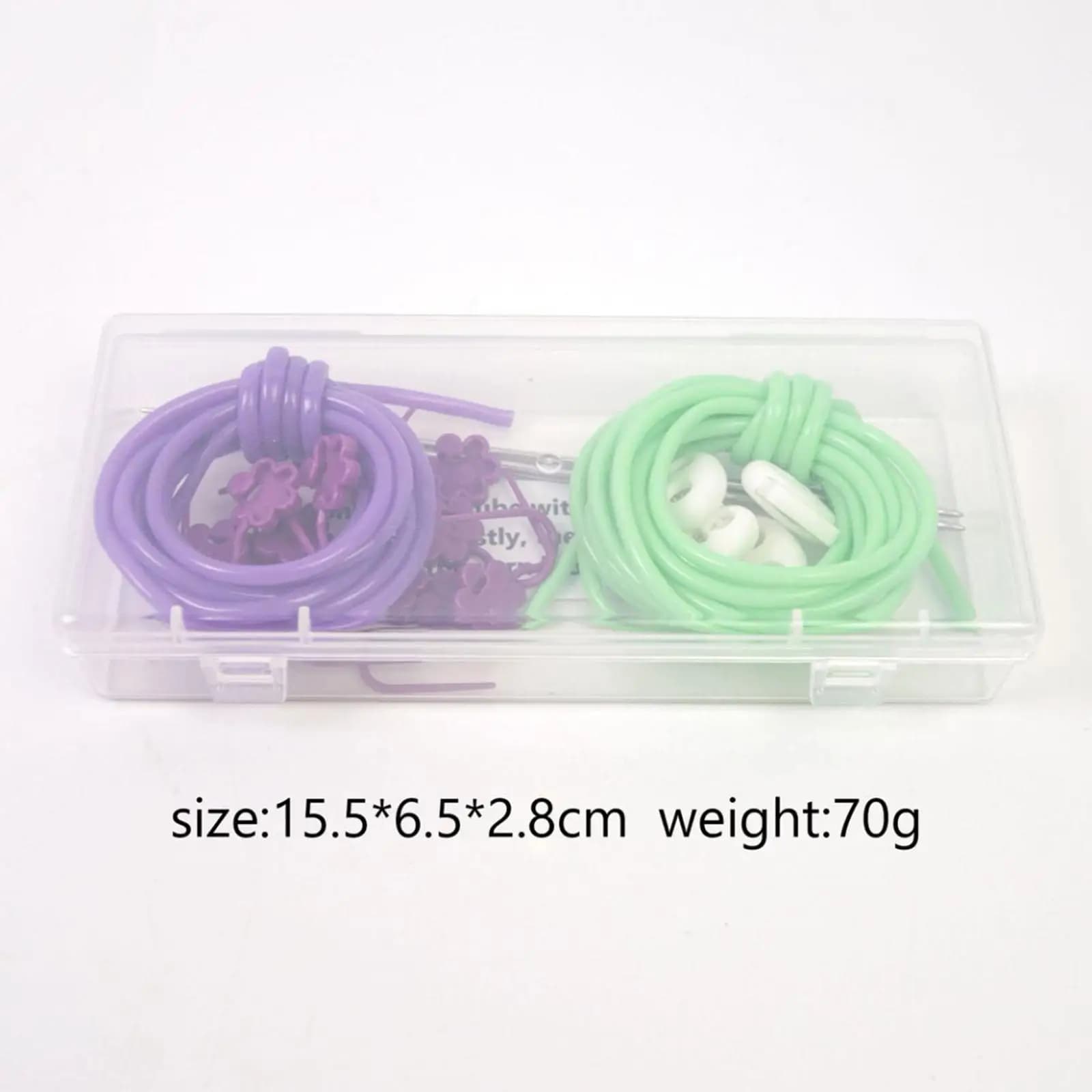 Silicone Stitch Keeping Cords for Knitting with Needle Stoppers Stitch Markers Compact Organizer for Travel