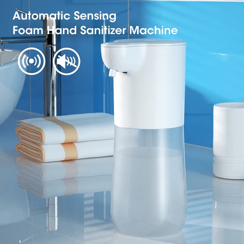 Dispenser Automatico di Sapone XIAOMI 2026 con Sensore Intelligente, 350ml, Ricarica USB, 1200MAH, Macchina per Sapone Schiumogeno Senza Contatto