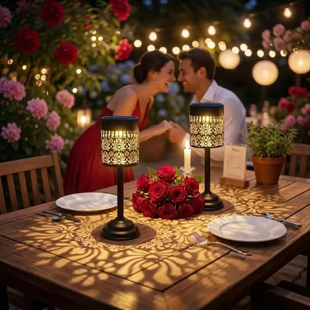 1PC Solar Mandala Peony LED Table Lamp IP44 Waterproof Metal Outdoor Garden Lawn Path Landscape Decor Light
