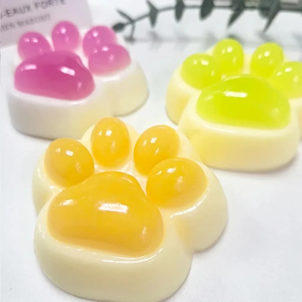 Soft Cat Paw Mochi Squishy Squeeze Fidget Toy Sensory Stress Anxiety Relief Relax Decompression Gift For Kids Adults Friends Birthday Party Favor