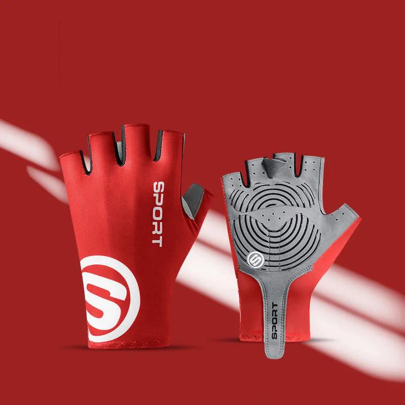 Mid-shoe cycling gloves summer slim outdoor sports bicycle training gym gloves for anti-slip mountain bike breathable anti-shock breathable