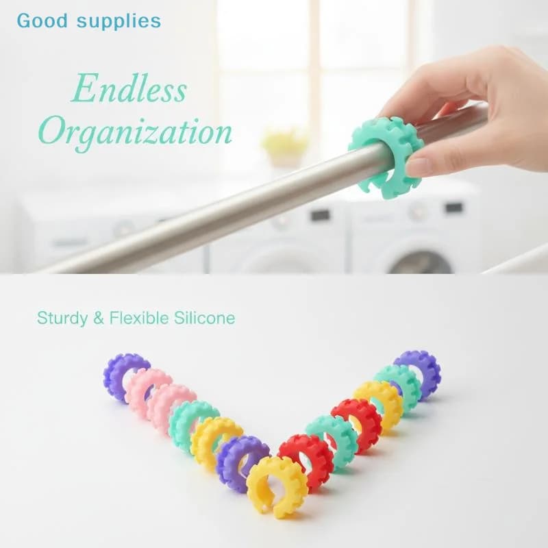 nimble5Pcs Windproof Clothes Hanger Clips Anti-Slip Fixed Laundry Drying Holders for Camping Outdoor Garment Flower Drying Rack