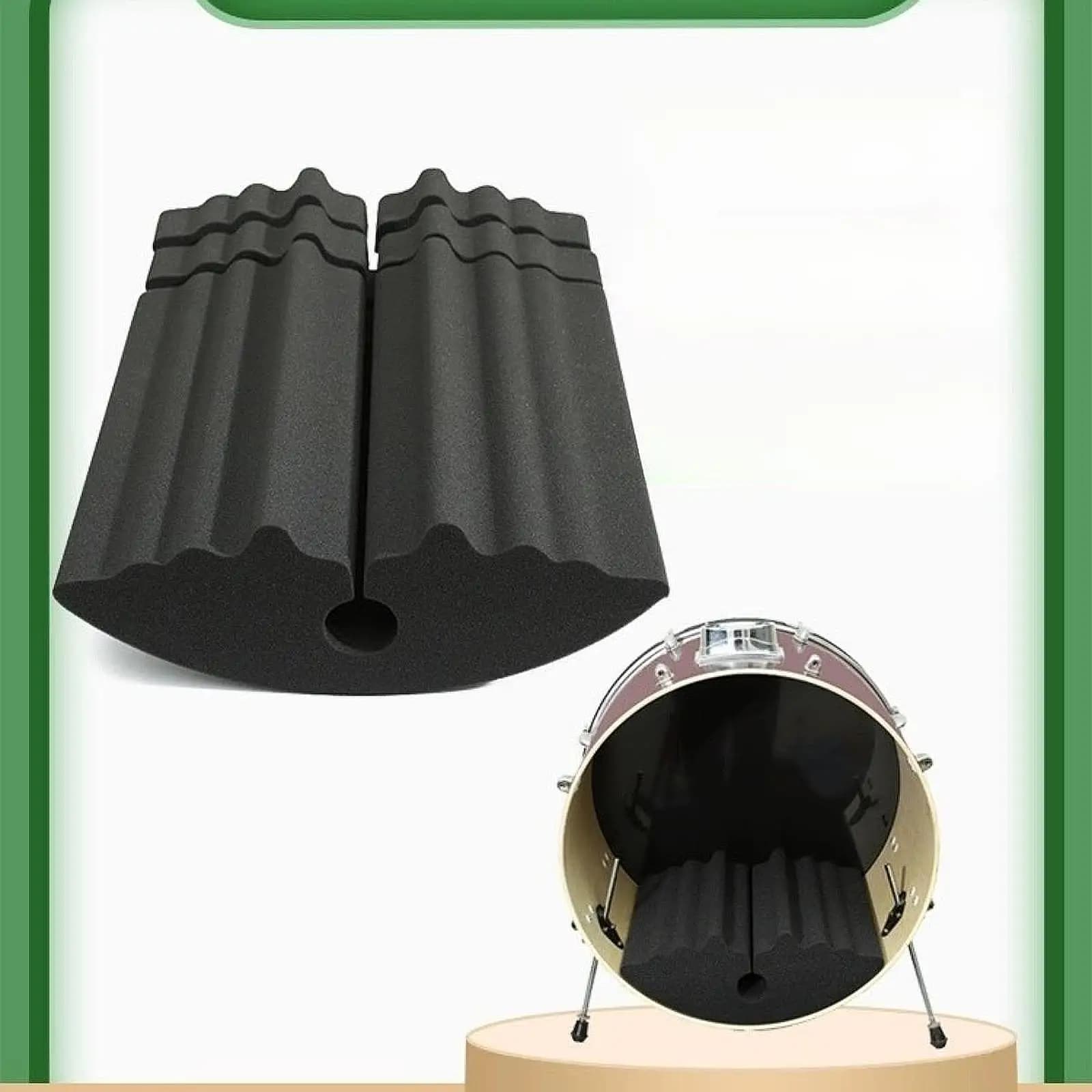 Tampone di silenziamento dell'ammortizzatore del tamburo Accessori per batteria Facile da installare Cuscino muto silenzio per percussioni leggero multiuso professionale