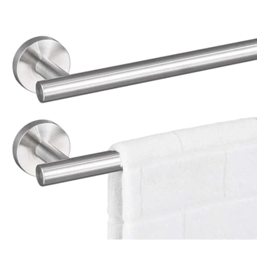 Set di Portasciugamani per Bagno e Cucina, Supporto per Asciugamani in Acciaio Inox 304 Antiruggine, Montaggio a Parete