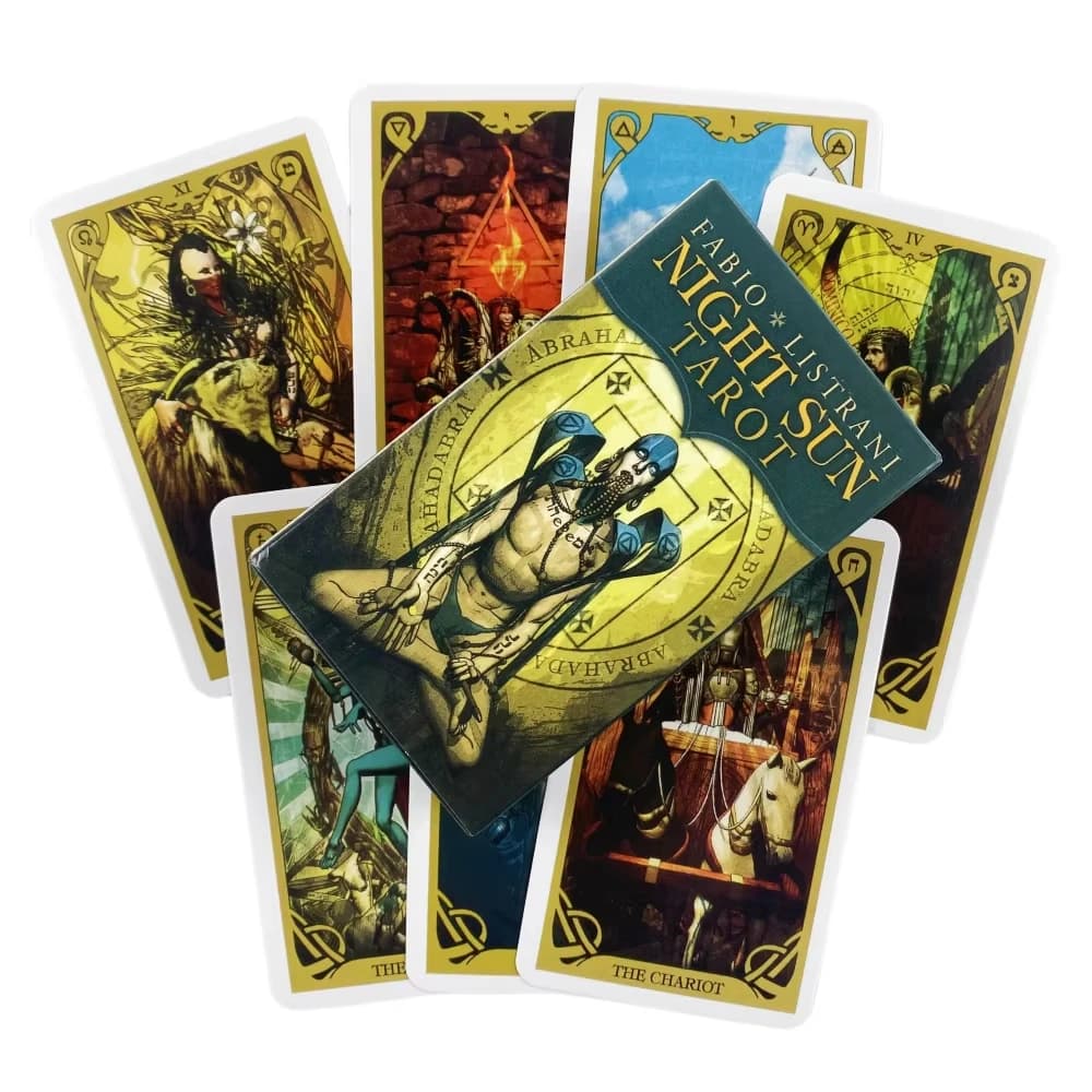 Night Sun Tarot Cards A 78 Deck Oracle English Visions Divination Edition Borad Playing Games