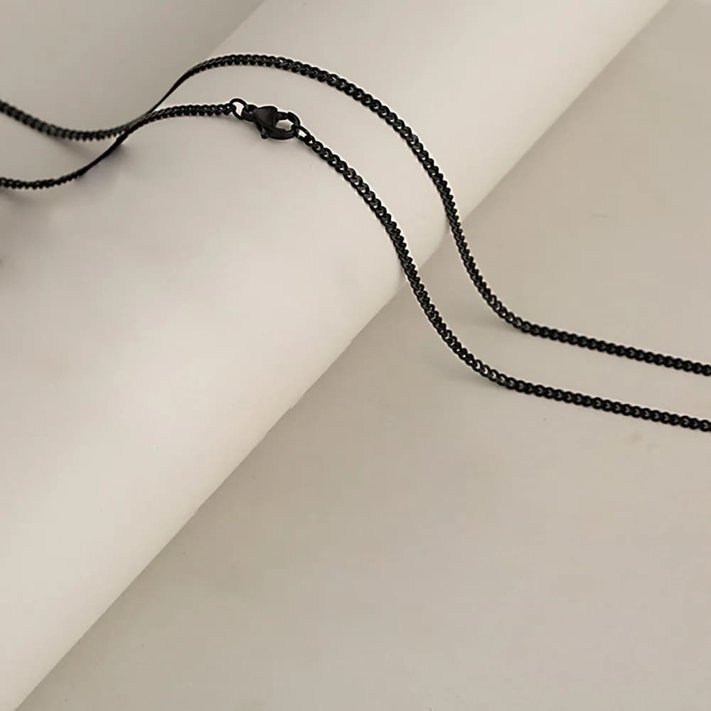 New Stainless Steel Cross Necklace Colorful Crystal Zirconium Charm Pendant Necklaces Hammered Necklace Women Men
