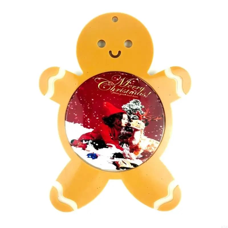 R7UF Snowflake Photo Frame Pendant Silicone Mold Epoxy Resin Casting Jewelry Tool