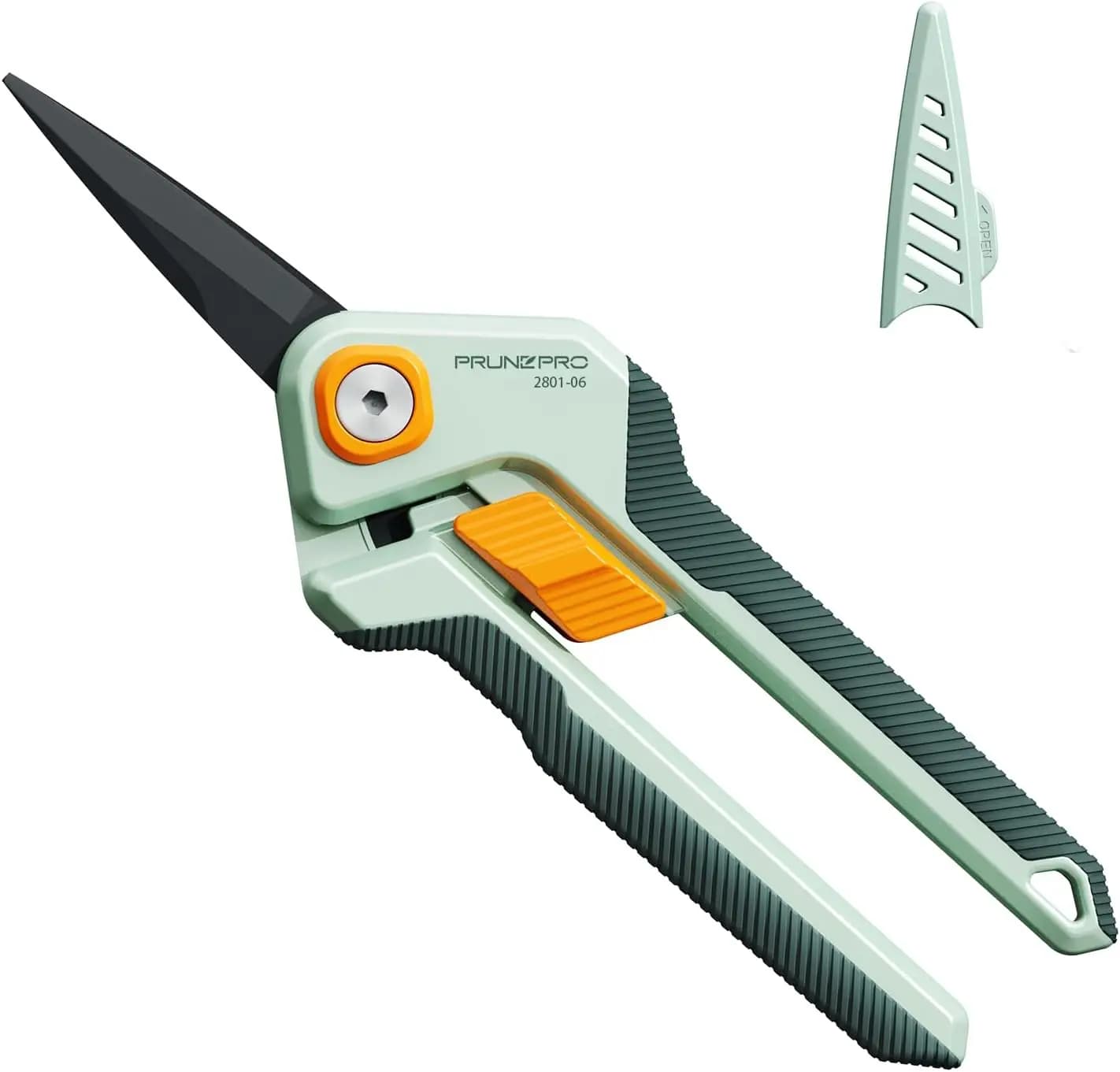 Stainless Steel Sharpening Scissors with Anti-adhesive Coating for Precise Cuts in Garden, Bonsai and Rose