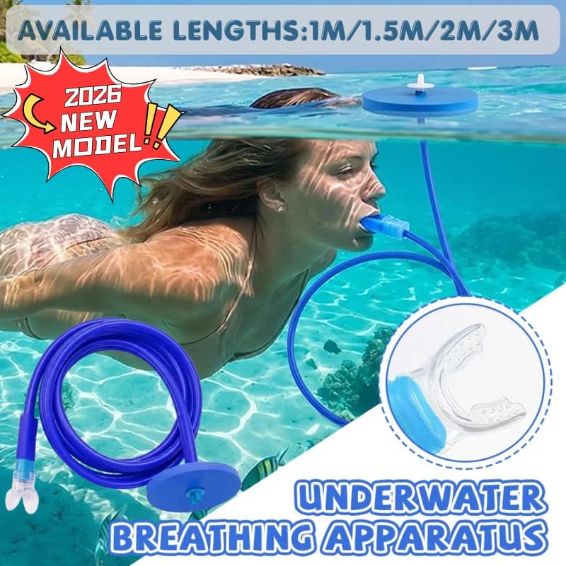 1/1.5/2/3m Anti Choke Floating Surface Snorkel Tube Portable Diving Respirator For Swimming Stream Snorkeling Training
