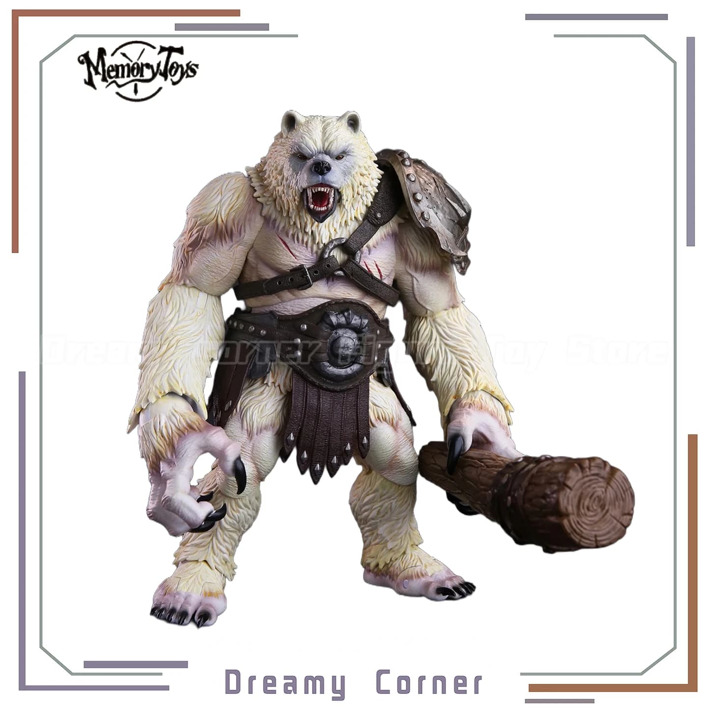 【Disponibile】Giocattoli di memoria originali Serie Avventuriero Orso bianco Armatura Versione Action Figure Model Collection Toy