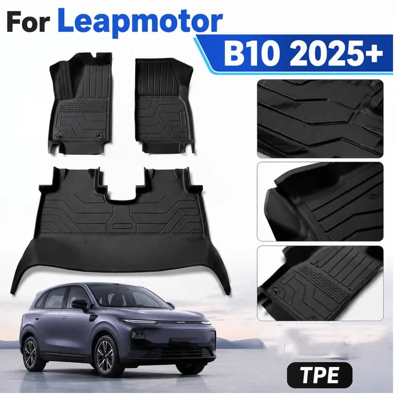 Tappetino per bagagliaio in TPE per Leapmotor B10 2025+ - Tappetini e rivestimenti per pavimento, tappeto per bagagliaio, tappetino antipolvere, accessorio auto