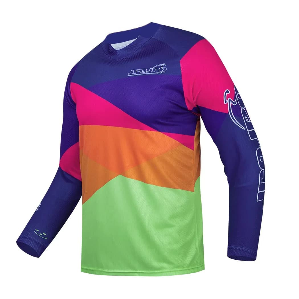 Men Breathable Mountain Enduro MTB Off Road Motocross Jersey Bike Cycling Top Riding Quick Dry Athletic Sportswear Cycling Top