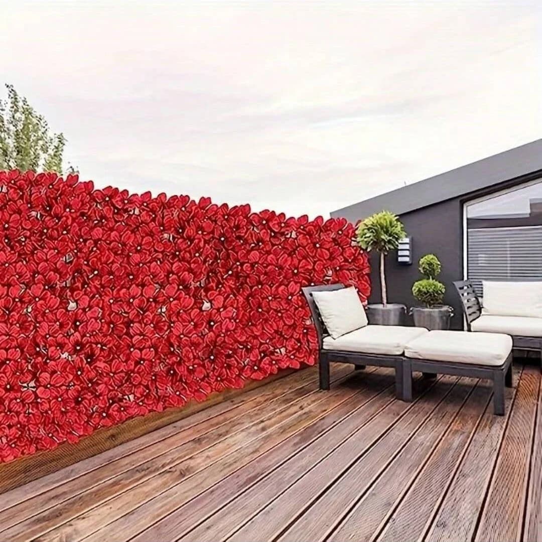 Rotolo di recinzione per siepe artificiale, traliccio sintetico per schermo di edera per decorazioni esterne per patio balcone, soluzione per schermi privacy da giardino