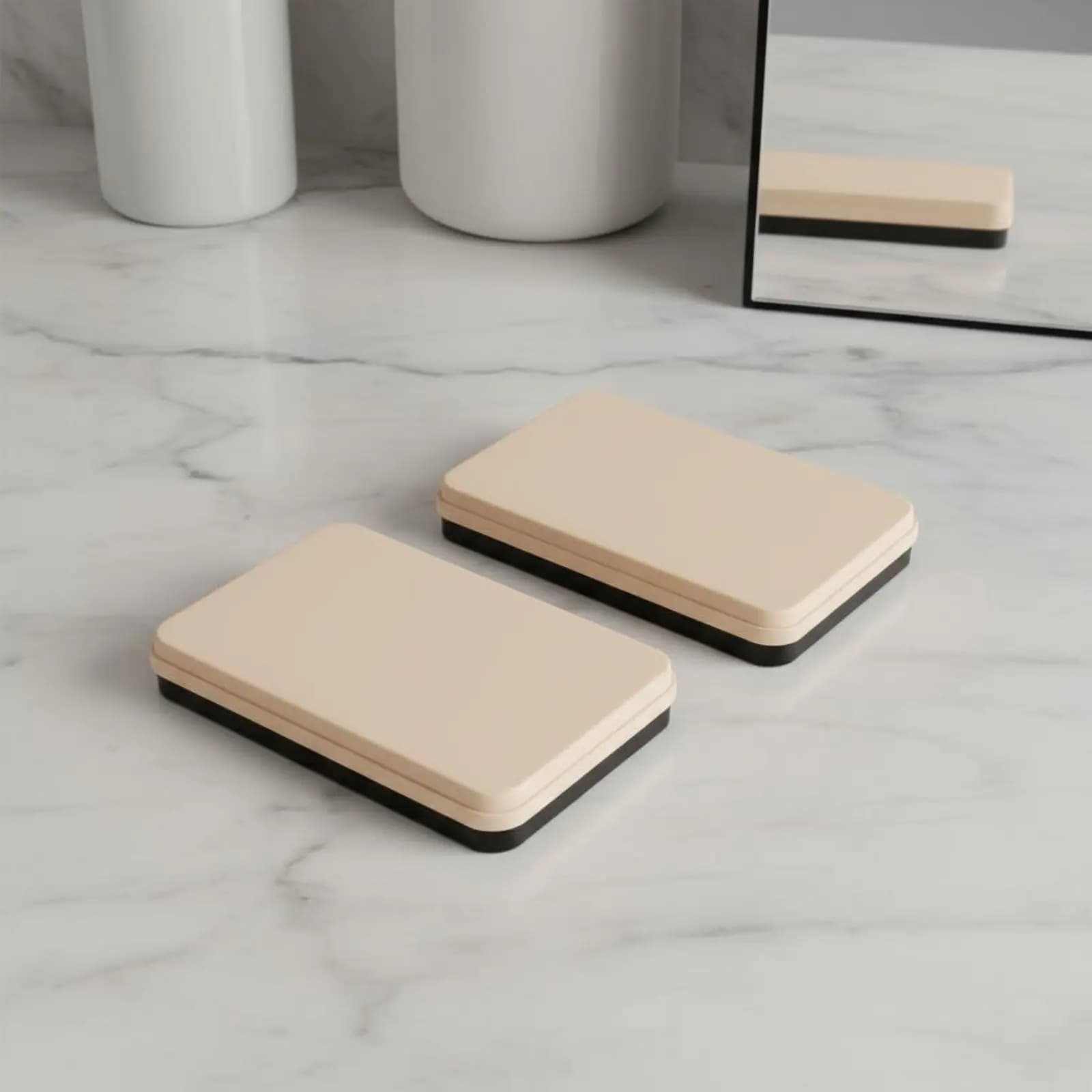 Palette di ombretti vuota, portatile e ricaricabile, contenitore doppio per correttore, organizer cosmetico leggero