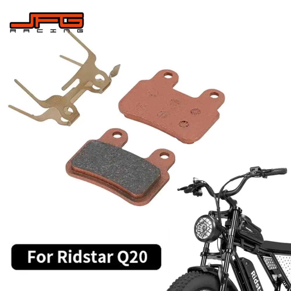 For Ridstar Q20 Brake Pads Electric Dirt Bike E-Bikes Scooter Bicycle Motorcycles Accessories All-copper-based Metal Sintered