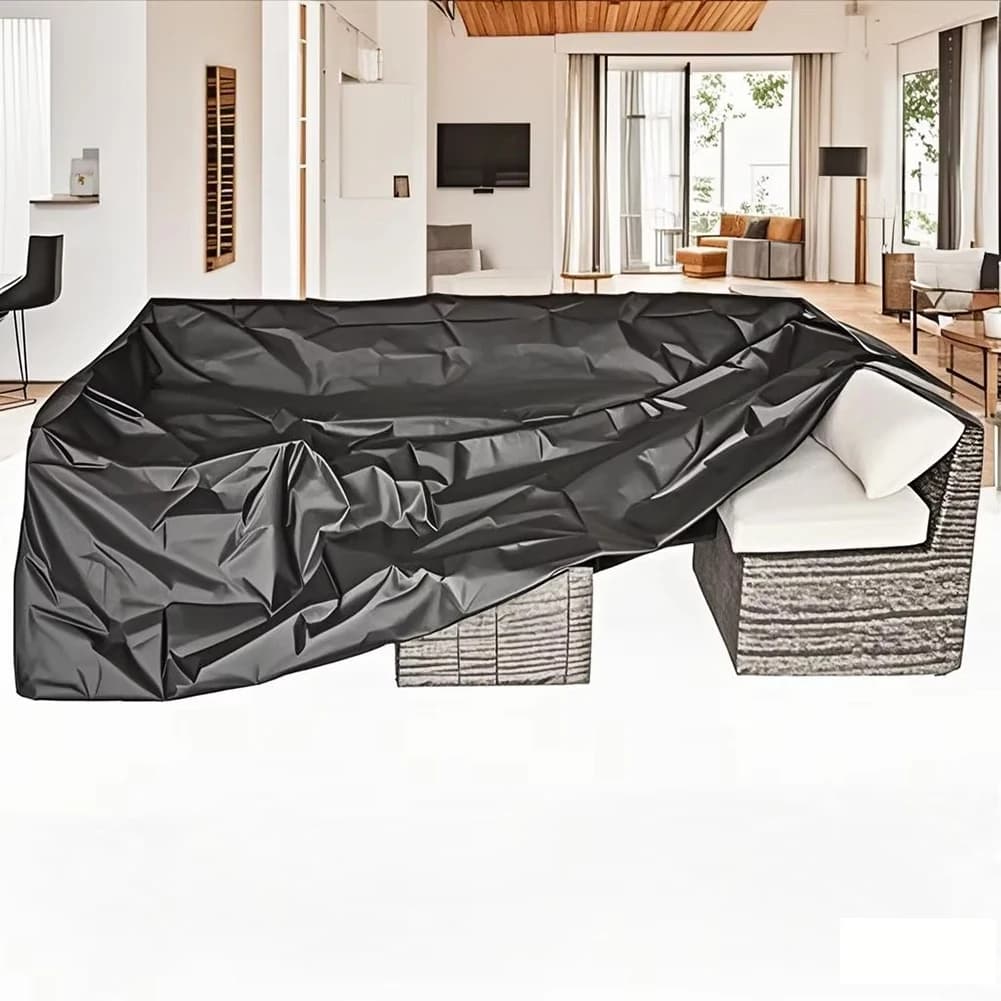 Waterproof garden furniture cover for outdoor patio, rain and snow table cover, dust cover for sofa, suitable for many sizes