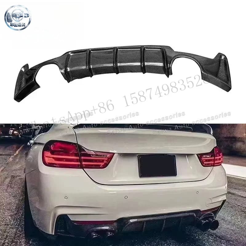 Suitable for BMW 4 Series F32 F33 F36 2014-2020 carbon fiber lip rear bumper diffuser