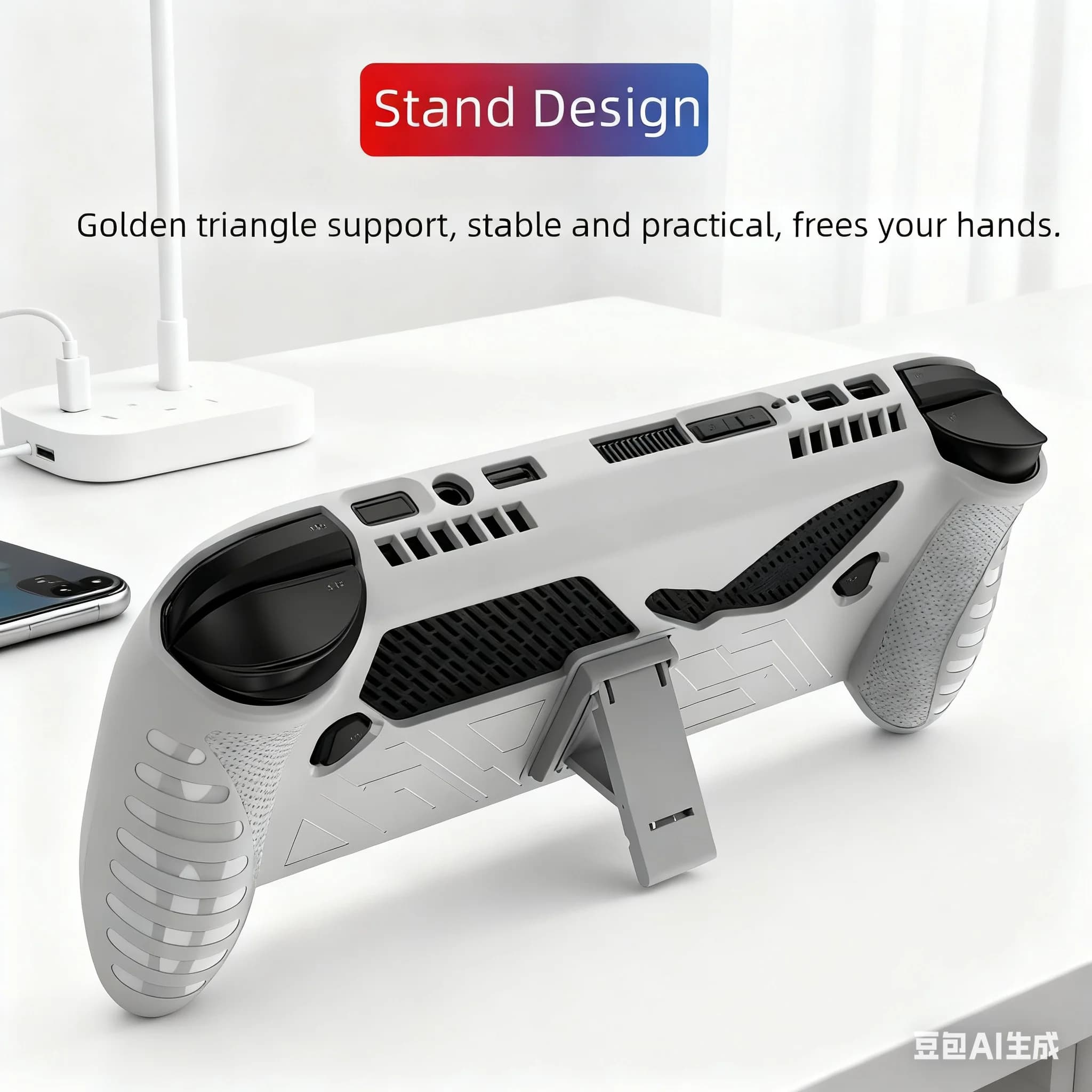 Per ROG Per Xbox Ally-X Custodia protettiva con supporto Design pieghevole per accessori di gioco con guscio protettivo in gomma morbida TPU