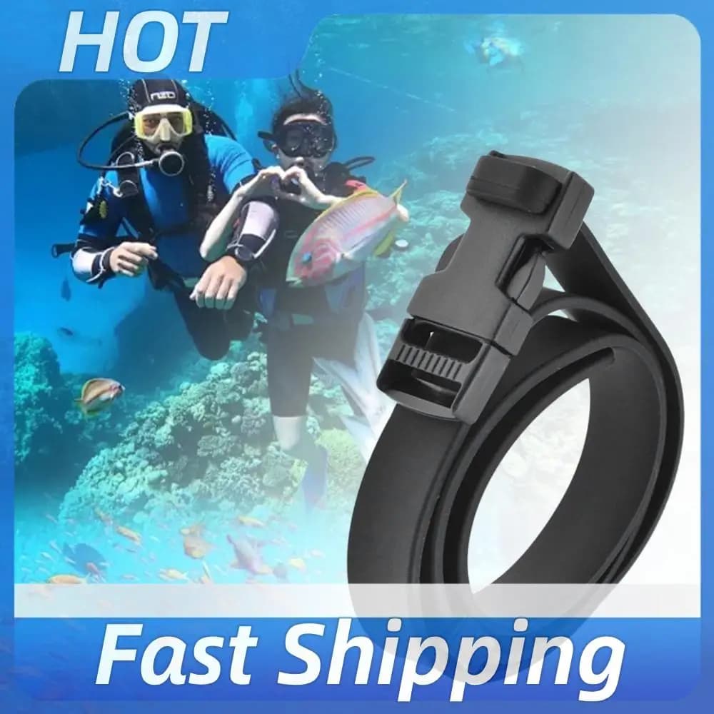 Diving Strap Quick Release Rubber Strap Adjustable Scuba Diving Holder for Outdoor Spearfishing Snorkeling