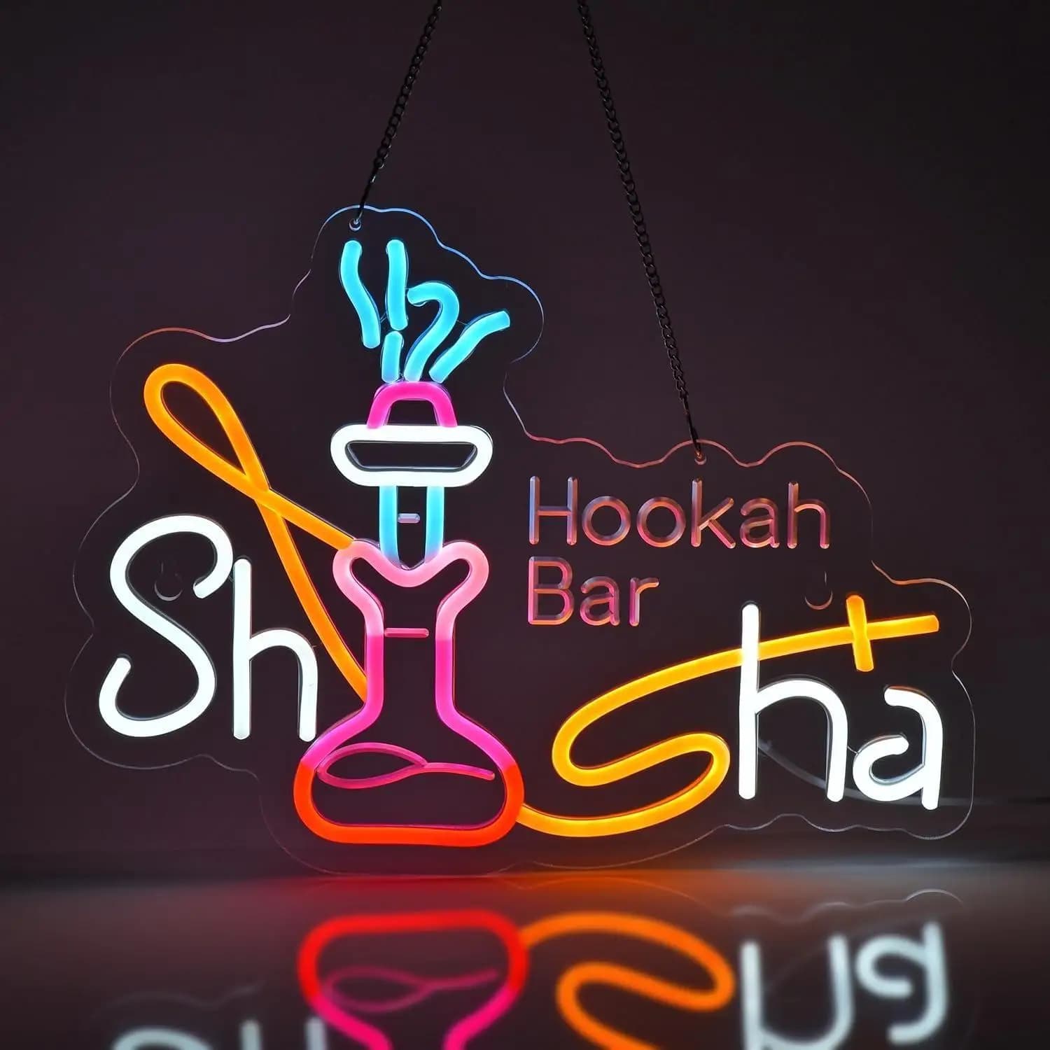 Insegna al Neon Shisha, Luci al Neon USB Dimmerabili per Bar Hookah, Ristoranti, Casa, Man Cave, Lounge, Negozio, Bar, Pub, Decorazione