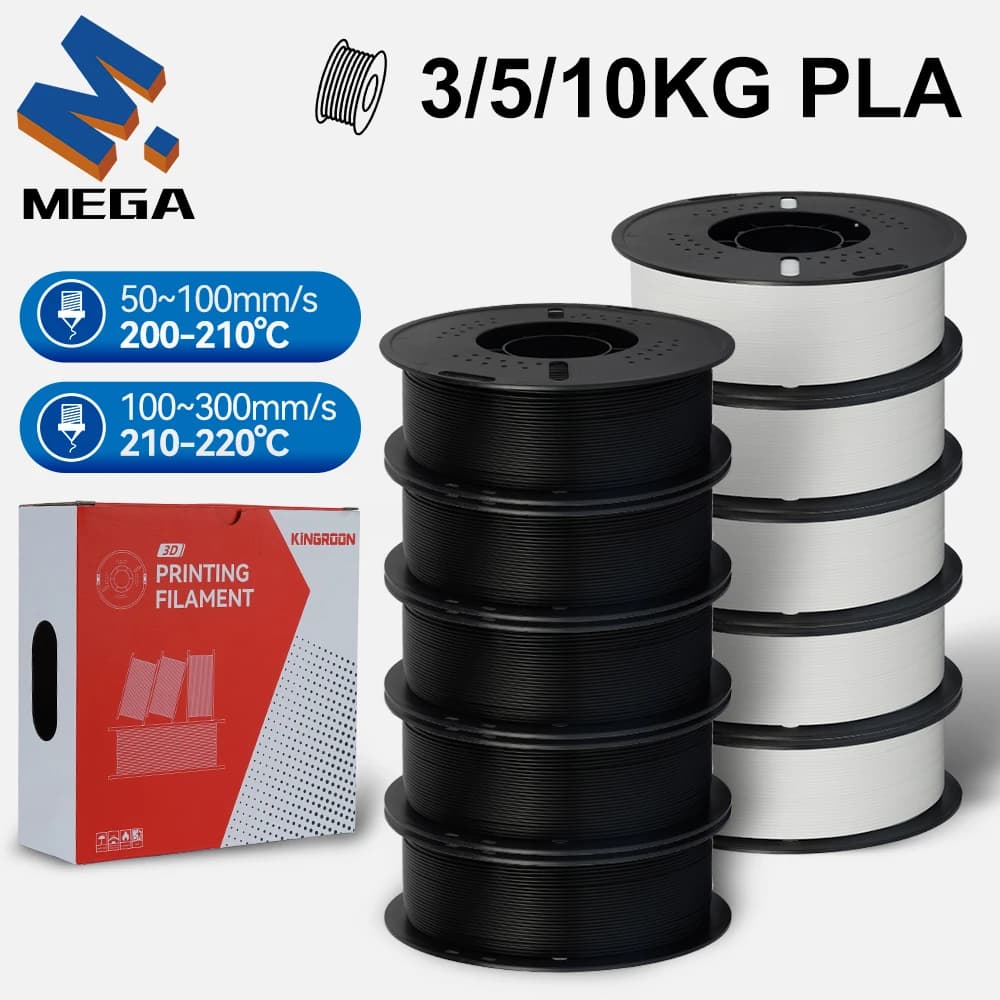 PLA KINGROON 3/5/10KG 1.75mm ±0.03mm Ecological Material for 3D Printing for 3D Printers FDM Fast Shipping Local