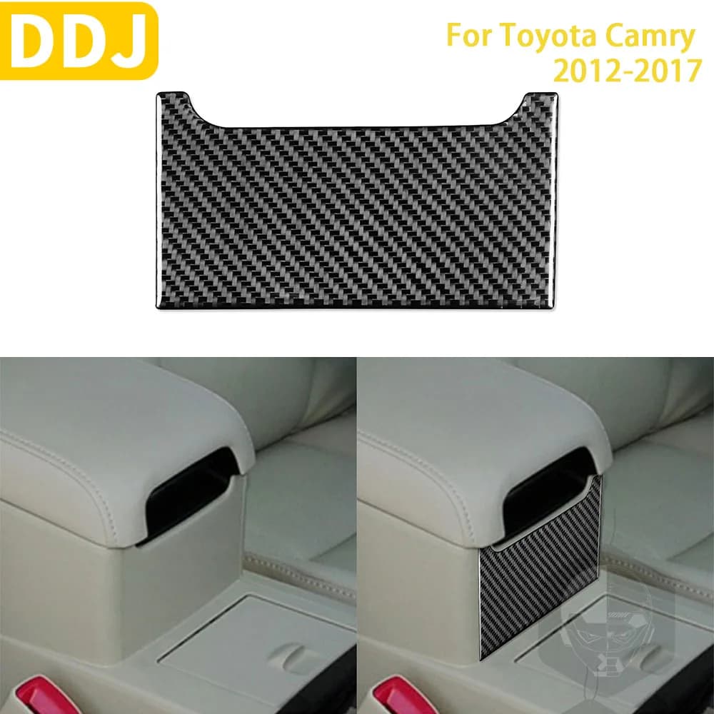 For Toyota Camry 2012-2017 Asiatic Edition Car Accessories Wall decals for Copertura Vano Carbon Fiber Interior Wallets