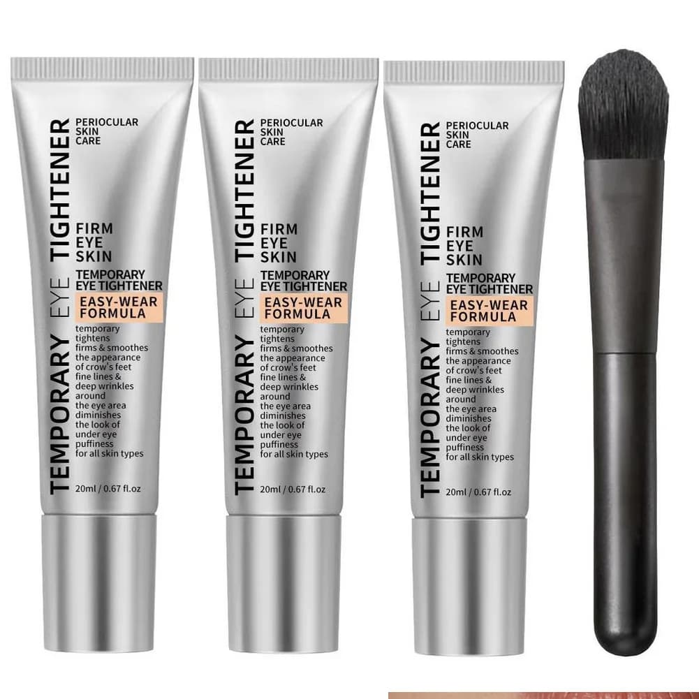 Cream Rassodante Instant for Eyes with Massage Brush, Anti-Gonfiore, Remove Occhiaie and Subtle Lines, Care Collagen Eyes 20ml