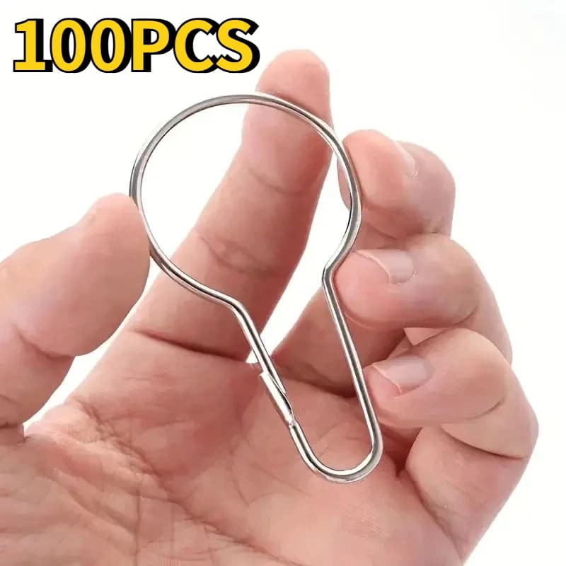 4/100pcs Stainless Steel Shower Caddies, Strong Suction Cup Hooks for Bathroom Organization - Durable Space-Saving Storage