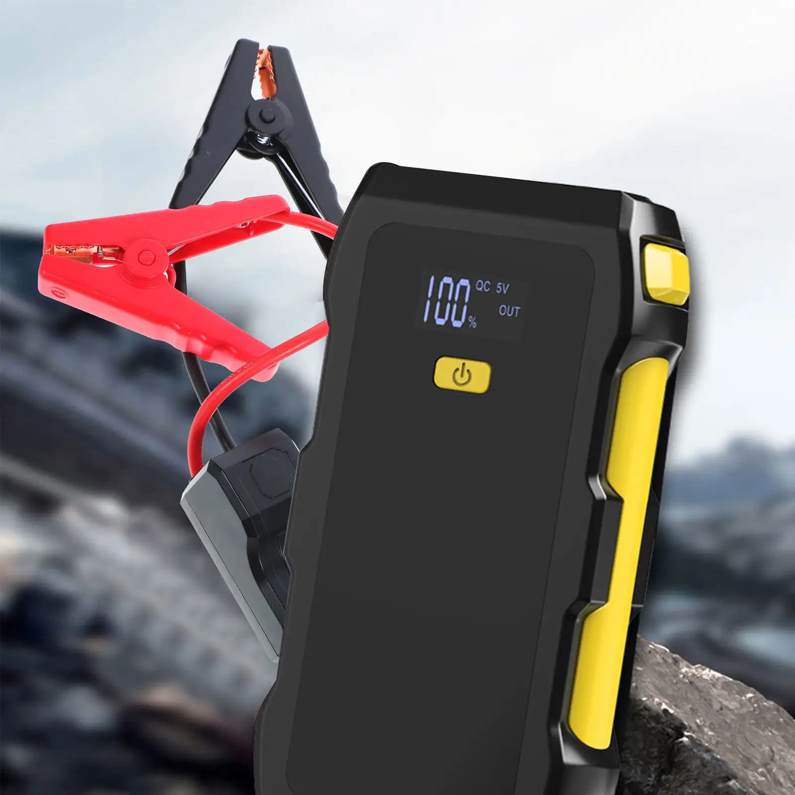 Morsetto di avviamento di emergenza per auto 650A, cavo di avviamento intelligente con clip a coccodrillo, ricambio per cavi di avviamento per batteria auto