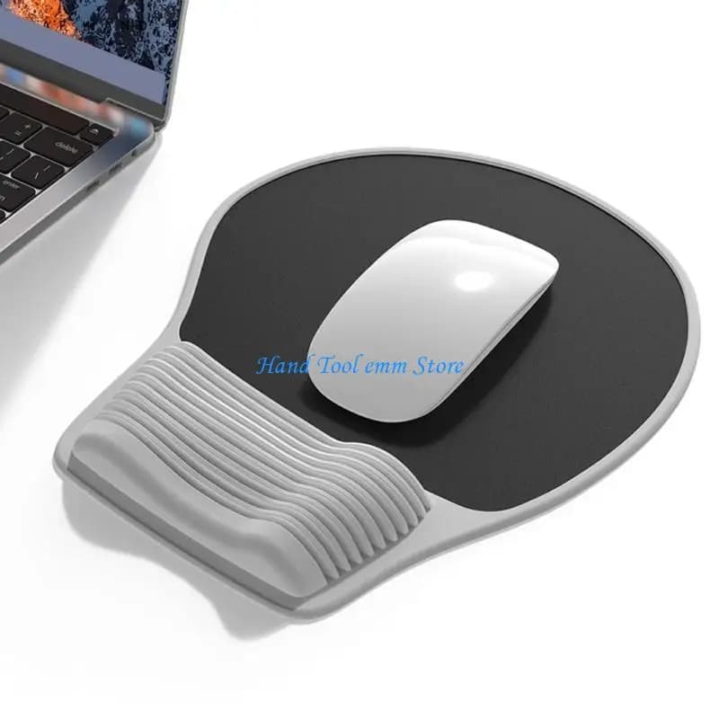 H37F Ergonomic Pad Mouse Pad Resta Massage Design della base slittamento supporto in memory foam per il computer