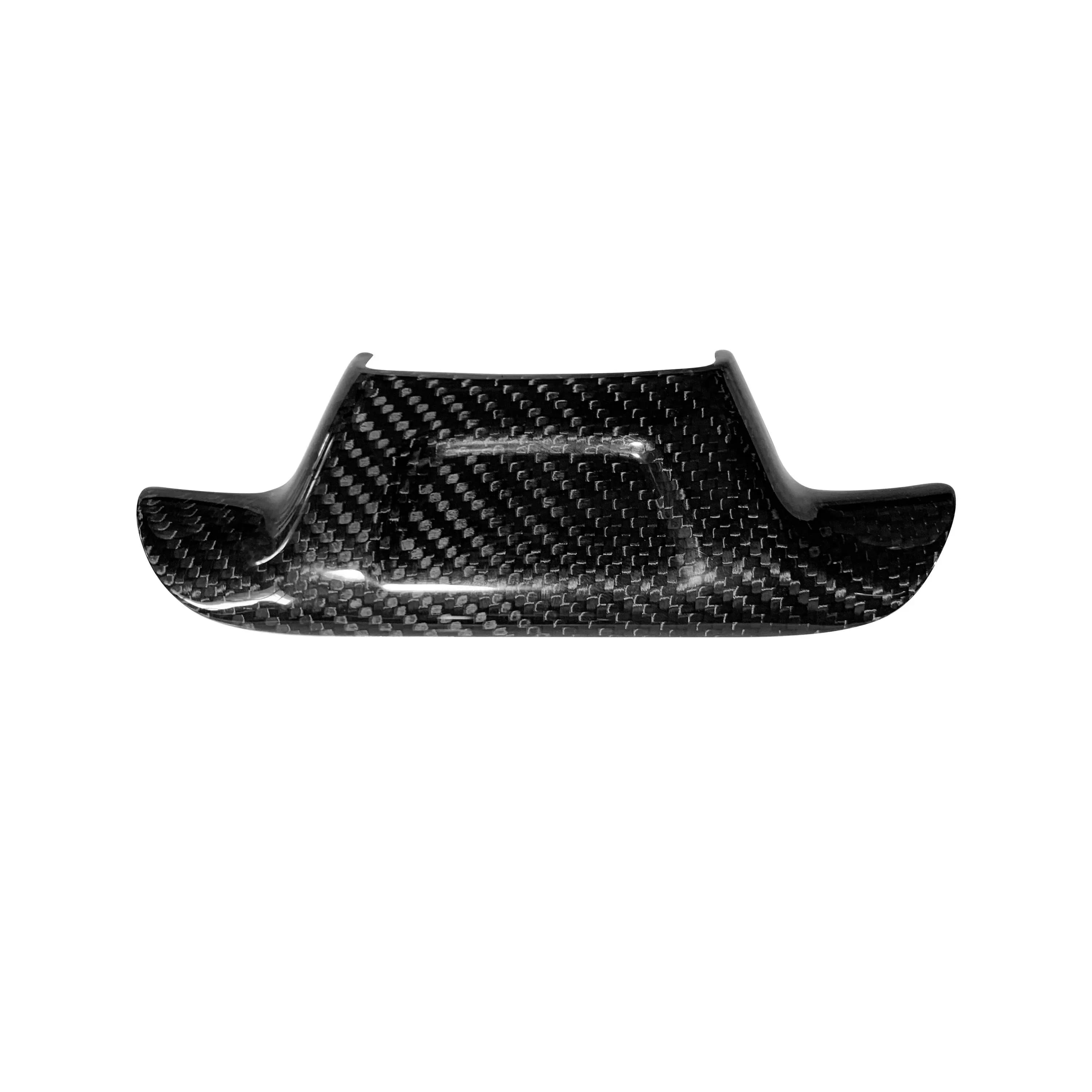Stick on Style Polished black carbon fiber steering wheel cover - 1 piece for Chevrolet Camaro