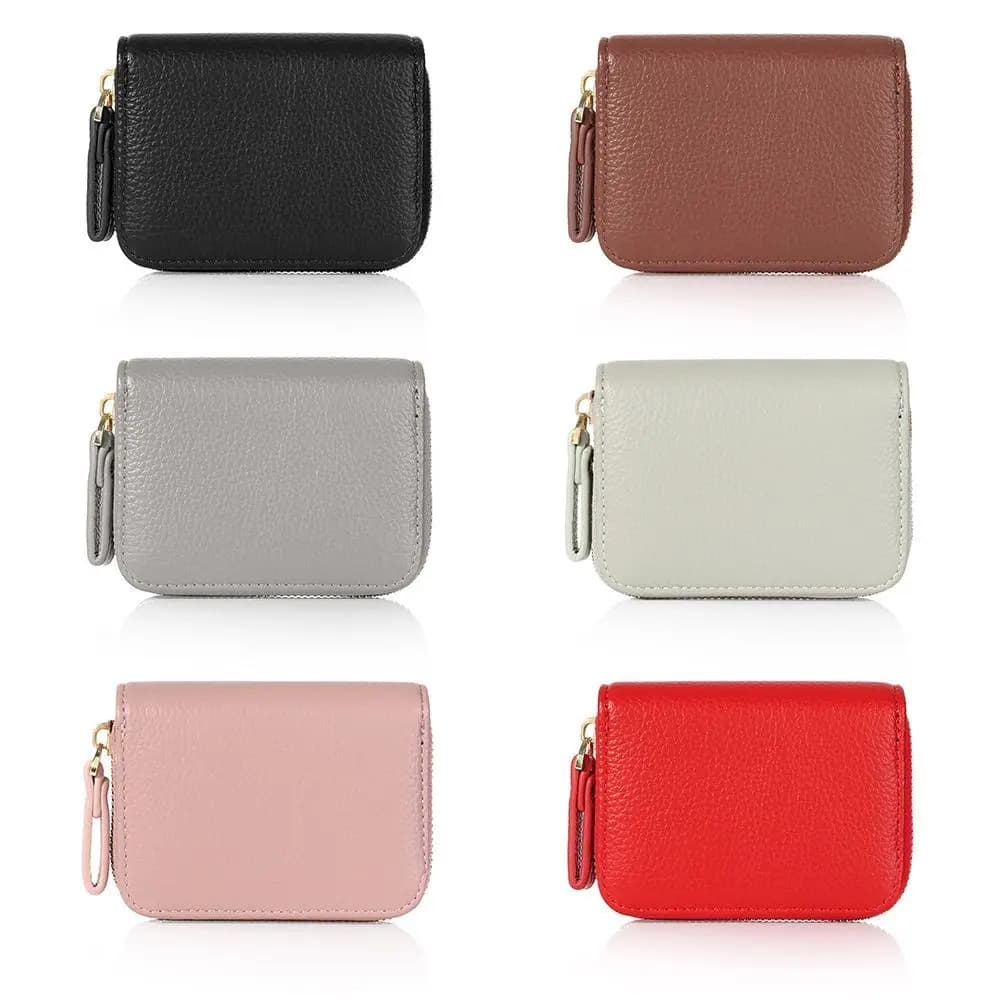 Accessori da donna Porta carte multifunzione antifurto con portamonete RFID Porta carte d'organo