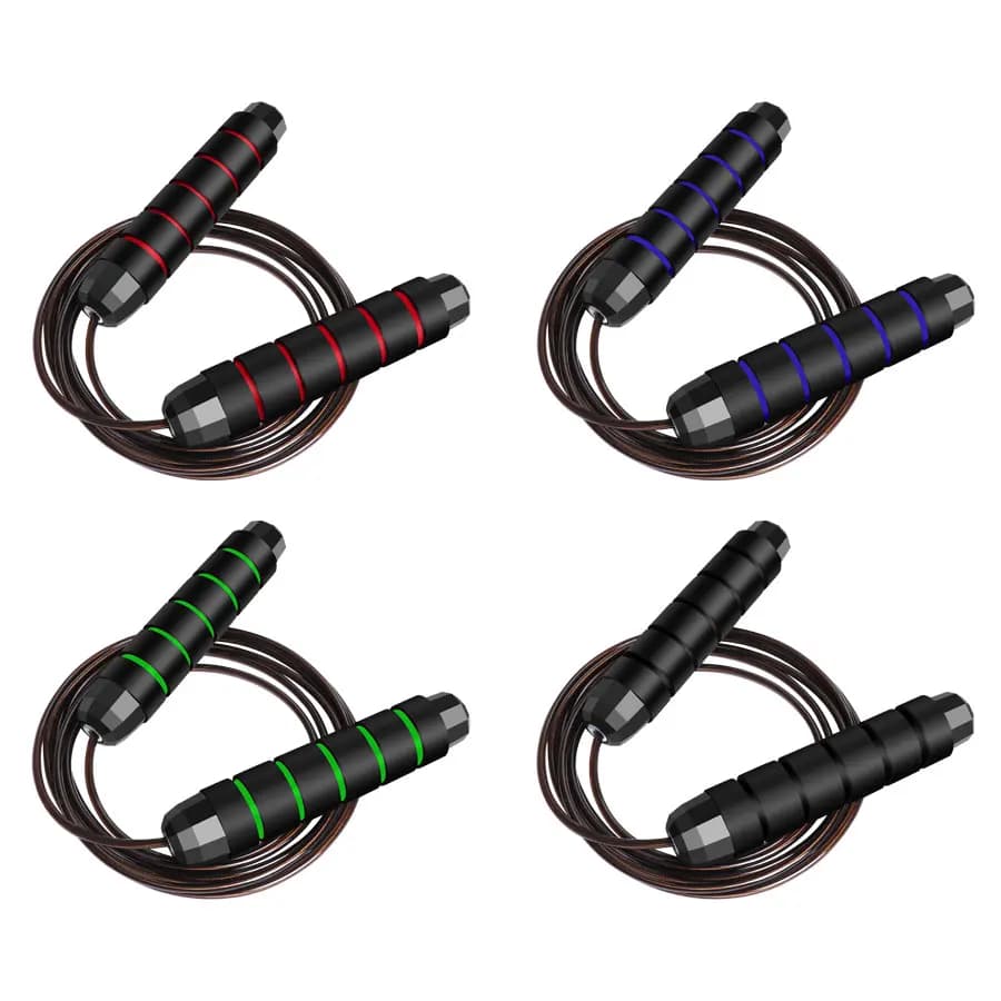 Adjustable Weighted Steel Wire Jump Rope Fitness Skipping Rope For Kids Students Home Gym Sports Exercise Equipment