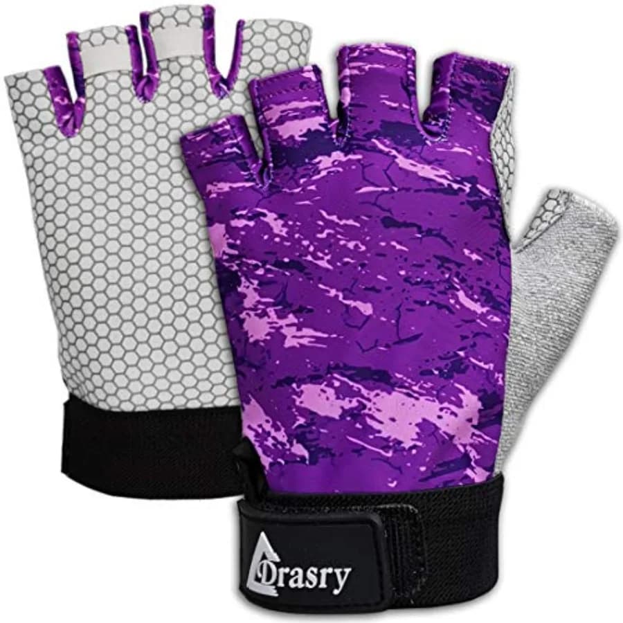 Guanti da Pesca UV con Protezione Solare UPF50+SPF per Uomo e Donna, Ideali per Pesca, Kayak, Canottaggio, Escursionismo, Vela, Canoa