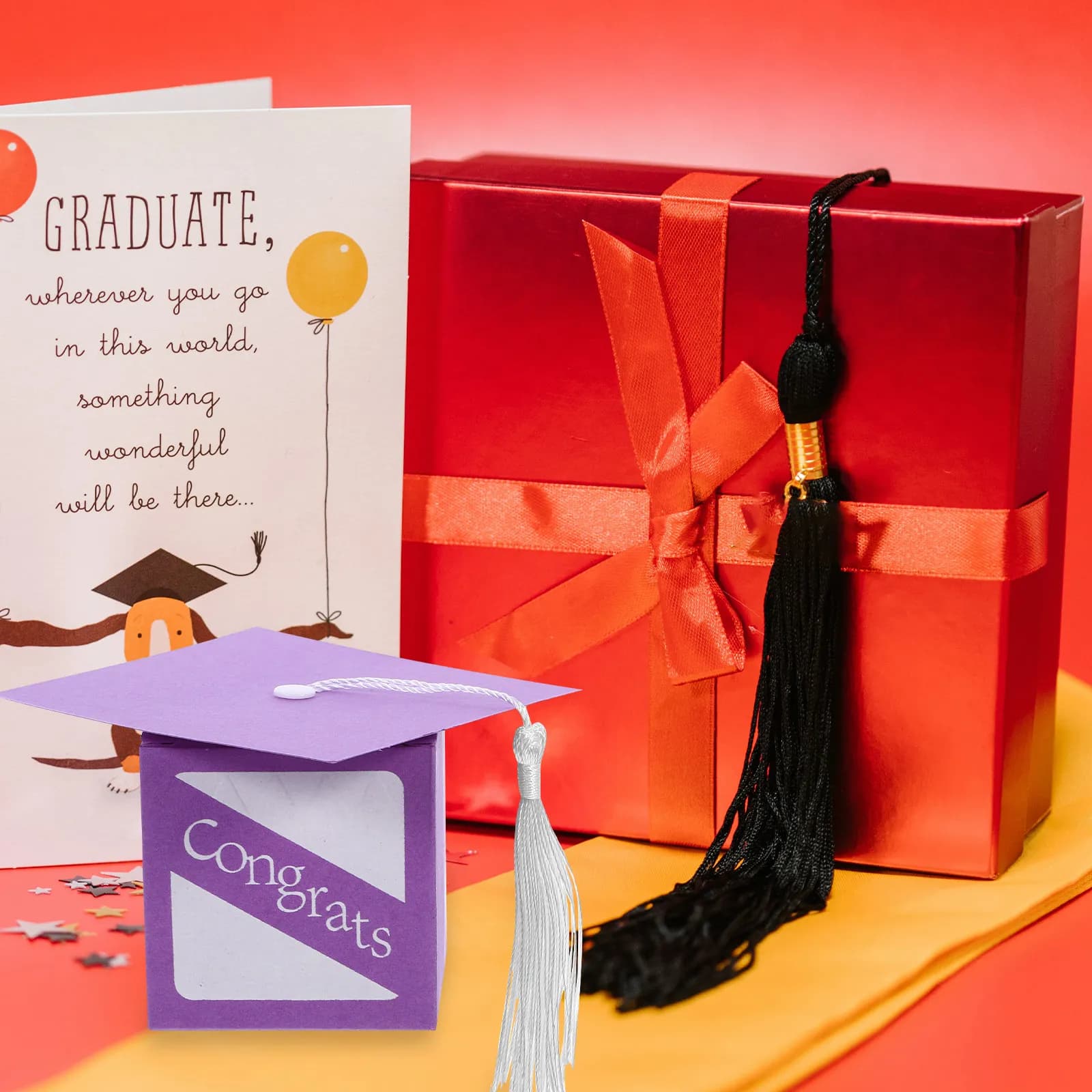 20 Pezzi Scatole Porta Caramelle a Forma di Cappello di Laurea, Eleganti Contenitori di Carta a Forma di Cappello per Dolci, Snack e Regali per Feste di Laurea