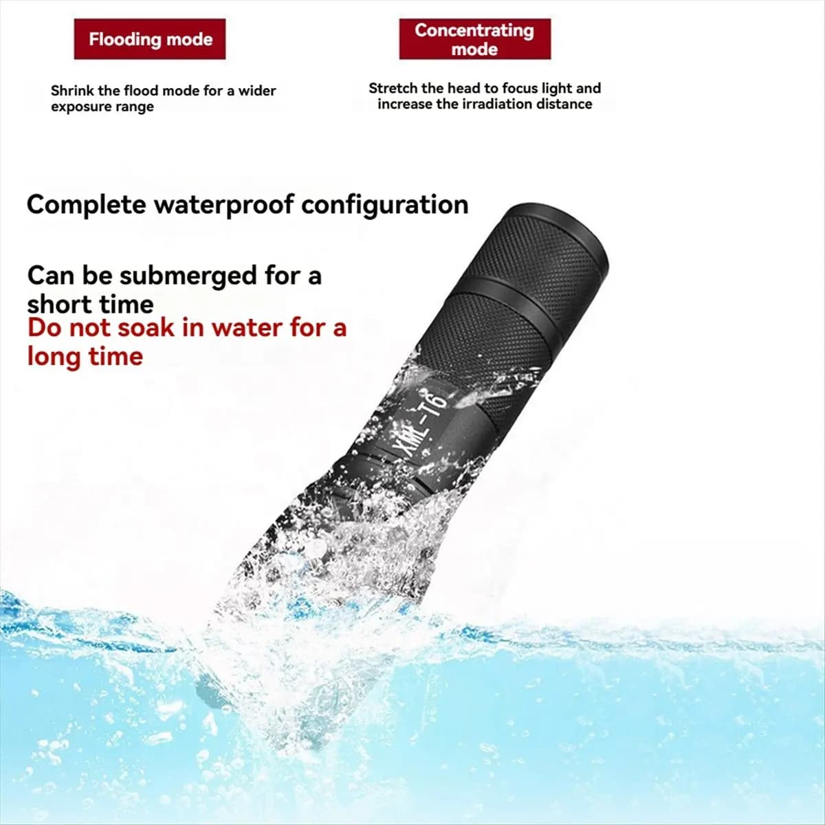 T34C 16 Inch Led Traffic Control Wand 5 Mode Safety Night Signal Light for Airport Parking Directing Flashlight