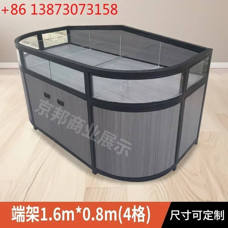 Supermarket grains display cabinet, fried goods Zhongdao cabinet convenience store, dried fruit steel and wood shelves