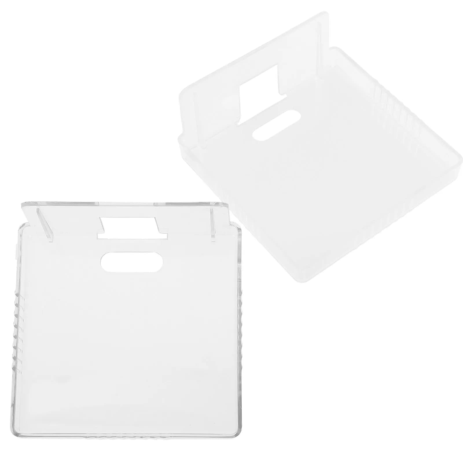 2 Pezzi Mensola Trasparente da Parete, Supporto Monitor Senza Foratura, Piccolo Supporto per Telecamera e Router per Ufficio, Camera da Letto, Soggiorno