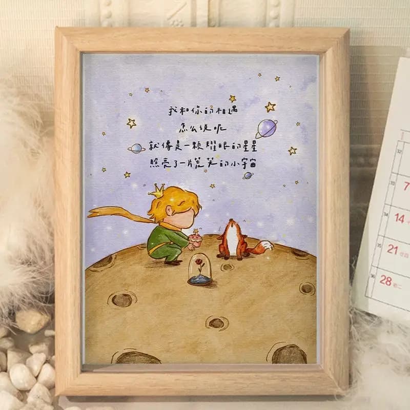 European Style Prince Picture Frame Decorative Pieces Office Bedroom Birthday Gifts for Friends Memorial Creative Tabletop