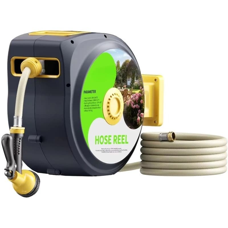 Retractable Garden Wrap for 1/2 x 100 foot wall mounting