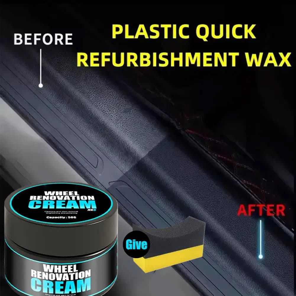 Cera per rivestimento di pneumatici Crema per ricostruzione di pneumatici per auto e pellicola per placcatura Pasta lucida per parti in gomma Cera impermeabile con non schiumogeno C9i5