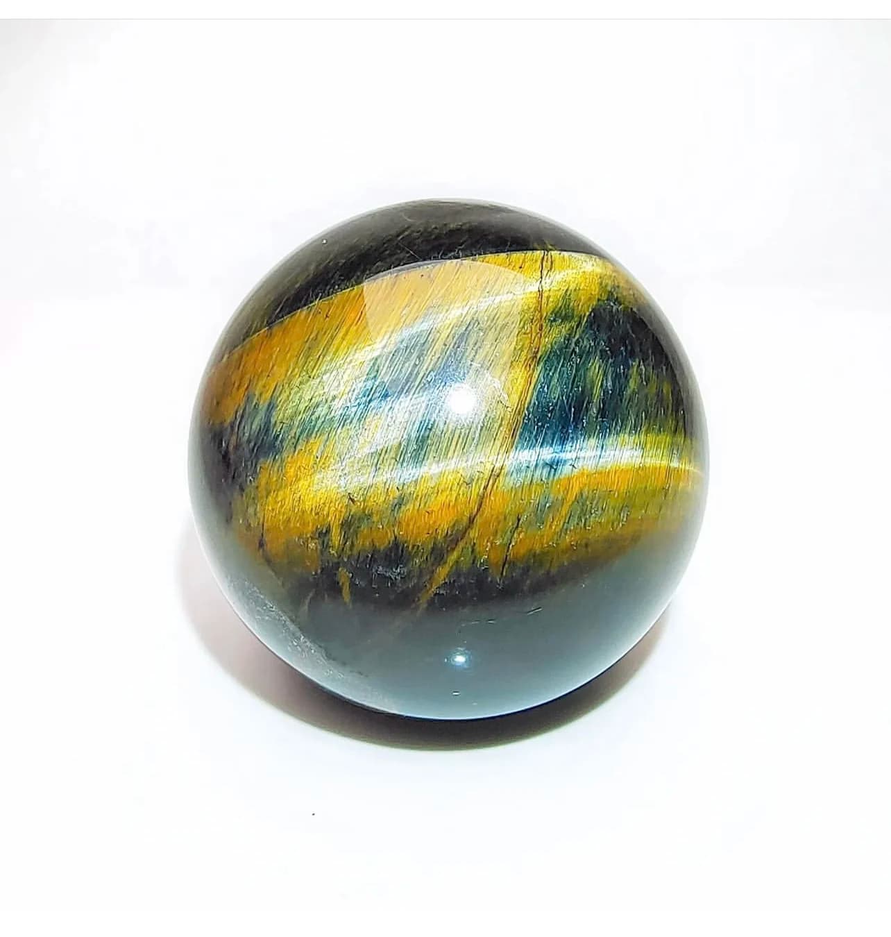 30-50mm naturale blu occhio di tigre palla di quarzo artigianato pietre curative Chakra intagliato Reiki Stand regalo