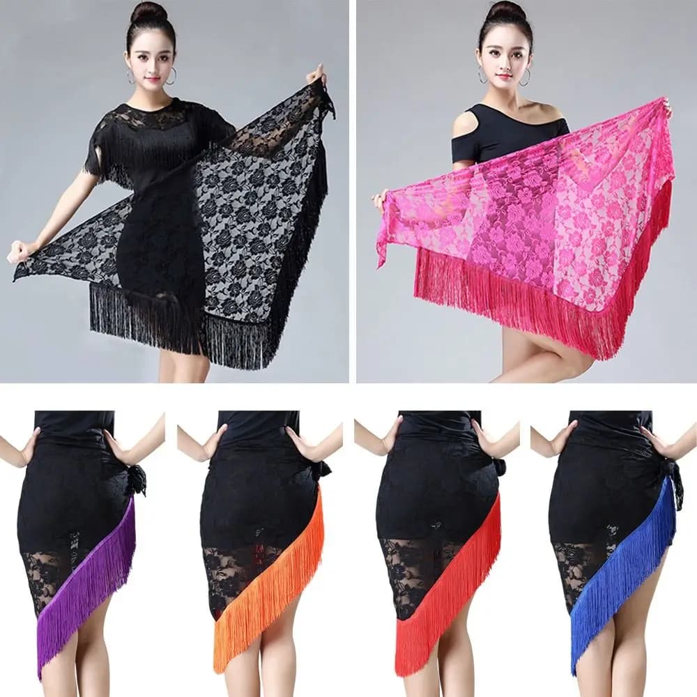 Fascia da Danza del Ventre con Nappe Nere in Pizzo, Stile Bohemien, Catena in Vita, Cintura per Danza del Ventre, Costumi da Spettacolo