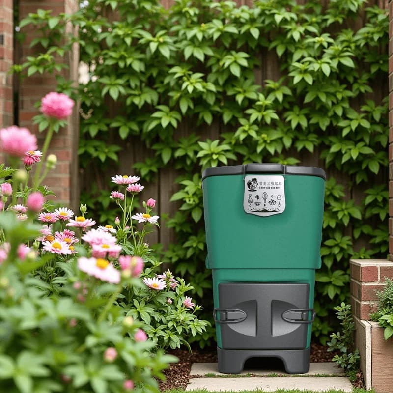 Compostaggio di rifiuti alimentari domestici giardino fermentazione fatta in casa secchio compost bidone 120L fertilizzante da giardinaggio