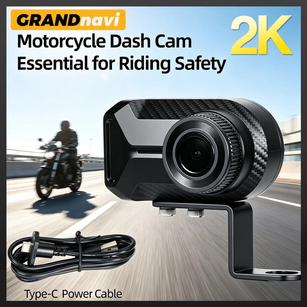 Motorcycle Driving Dash Cam DVR 2K 30fps Camcorder Mountain Electric Bike Bicycle Motorcycle Helmet Camera Outdoor Black Box