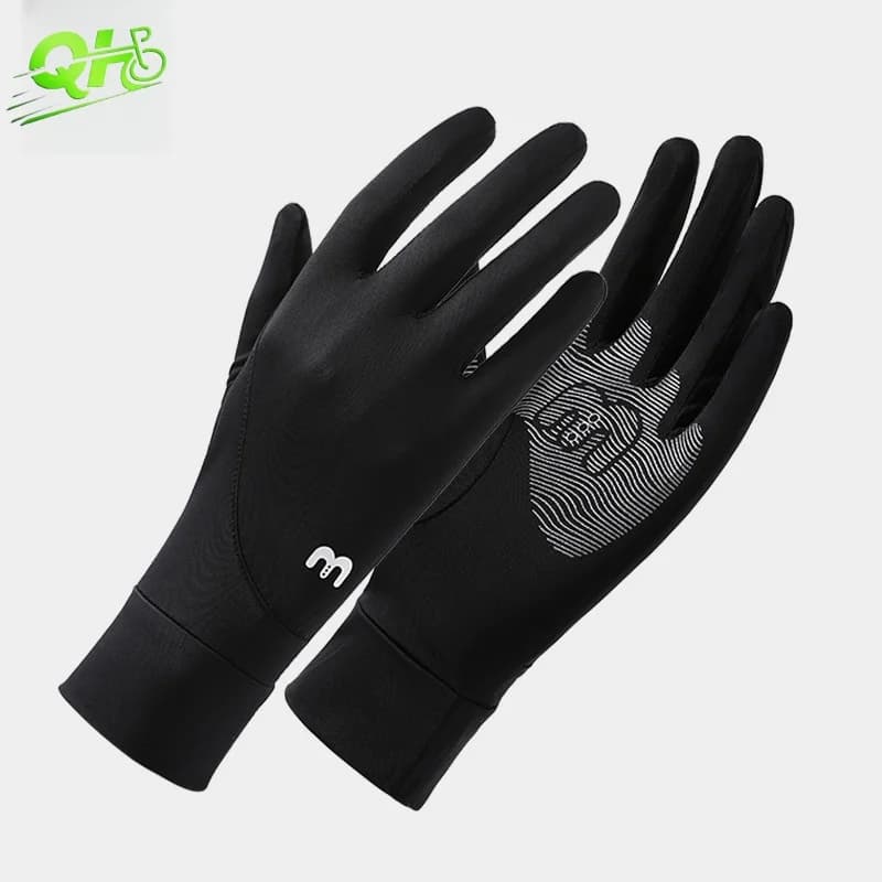 Guanti da ciclismo da donna Protezione solare sottile e bici Guida Protezione solare antiscivolo Touchscreen Sport all'aria aperta Accessori per motocicli