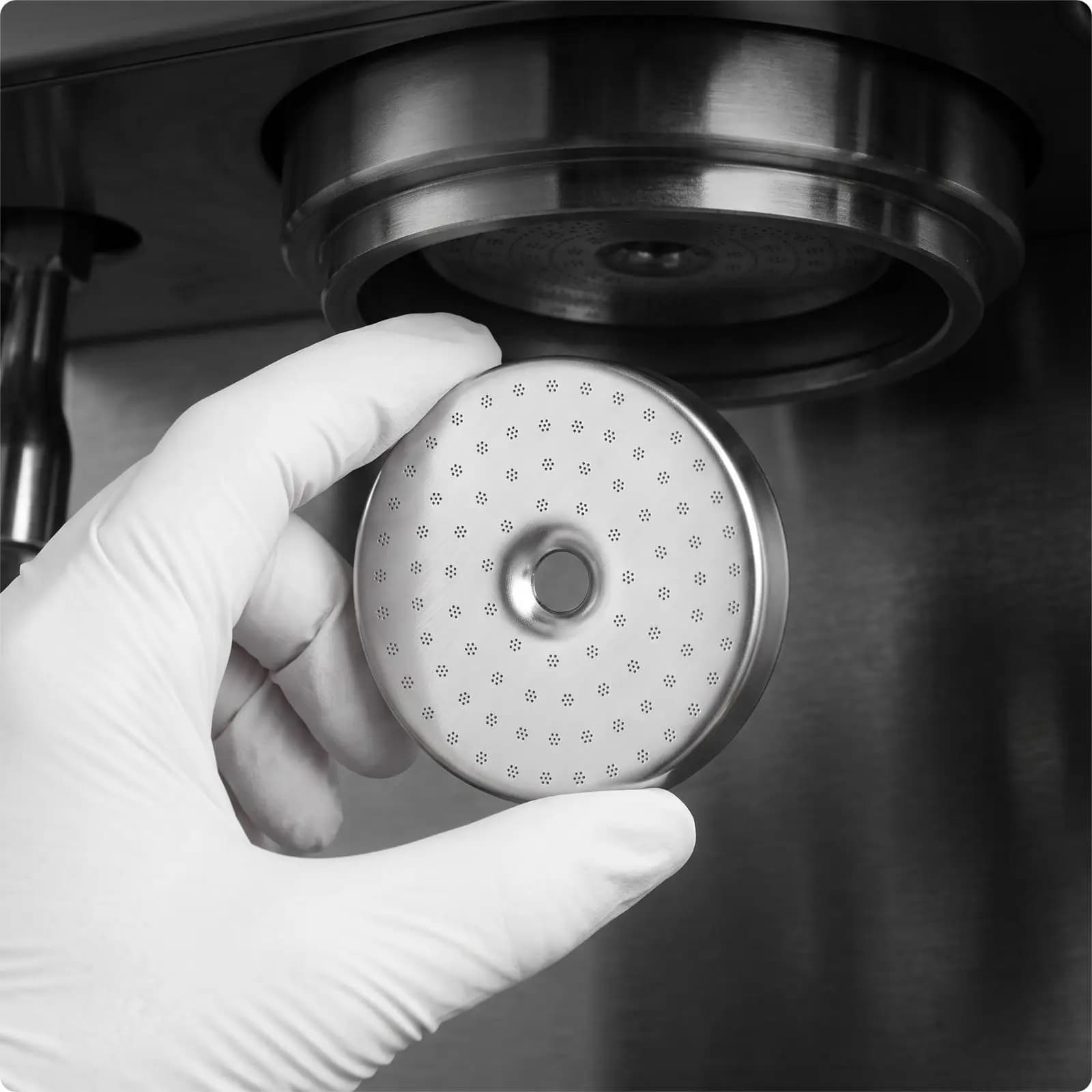 Coffee Brew Head Screen Stainless Steel Espresso Machine Shower Filter Replacement for BES840 860 870 881 Models