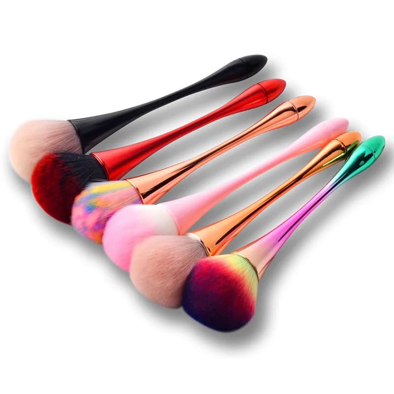 Soft bristles with handle Remove nail dust Acrylic UV gel tools Professional makeup brush for cleaning nail powder manicure