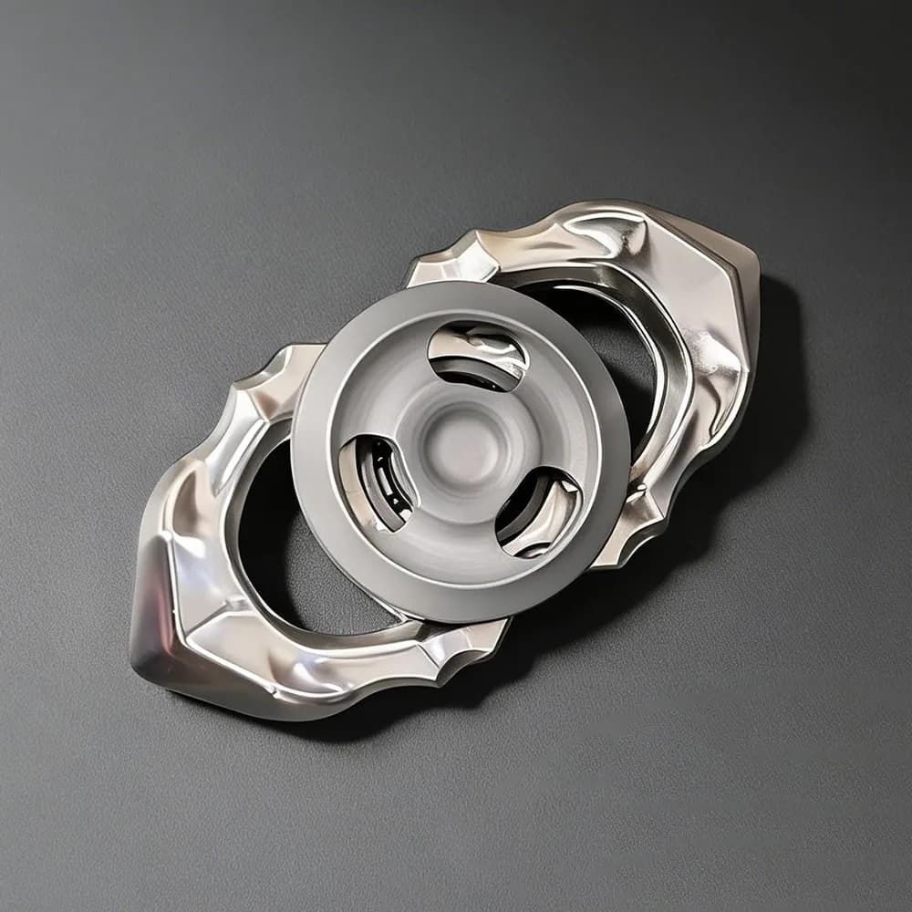 LQ EDC Spine And Wind 2.0 Fidget Spinner Acciaio inossidabile Titanio Zirconio Fidget Toys per adulti Giroscopio